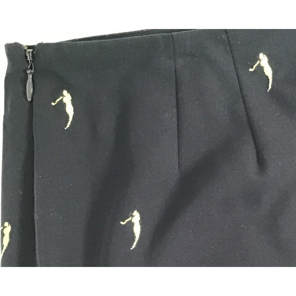 EP Pro Golf Skort Women's Size 12 Pleated Navy Blue Lime Green Golfer Silhouette - Picture 5 of 7